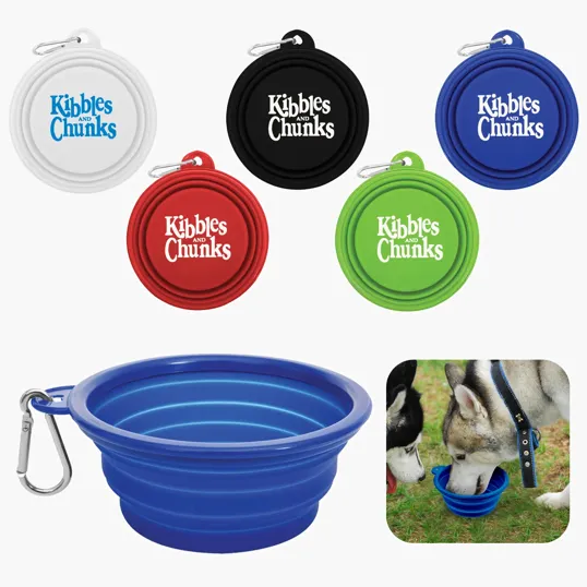 Collapsible Silicone Bowl with Carabiner — view 6