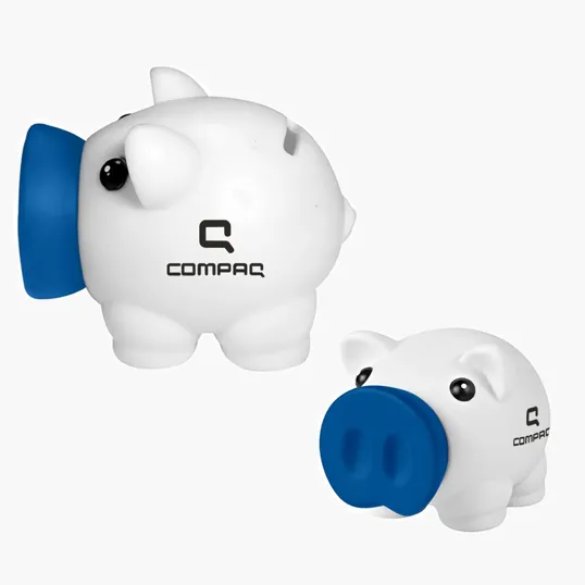 Piggy Bank with Coin Slot and Removable Nose — view 4
