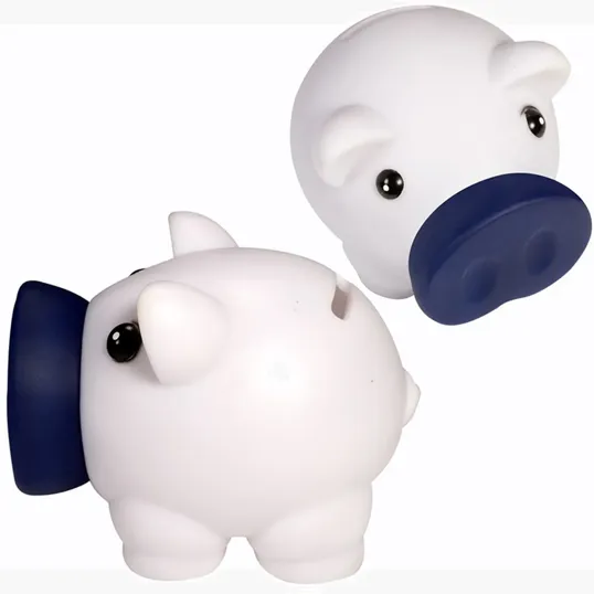 Piggy Bank with Coin Slot and Removable Nose — view 5