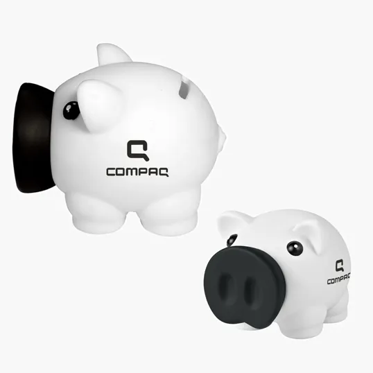 Piggy Bank with Coin Slot and Removable Nose — view 6