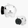 Piggy Bank with Coin Slot and Removable Nose — view 6