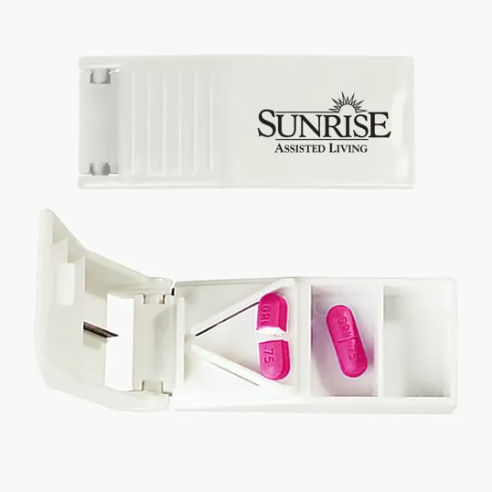 Pill Box & Cutter with 2 Storage Compartments — view 2