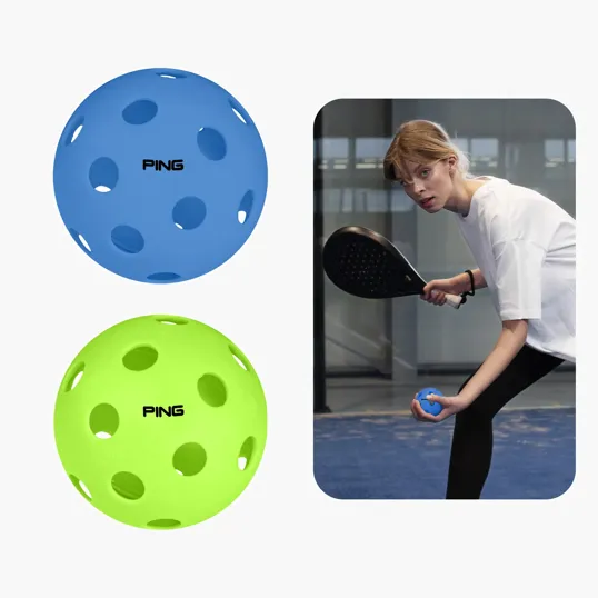 Indoor Pickleball with Flight-Control Holes — view 3
