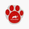 Paw Print Memo Clip with Magnet