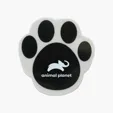 Paw Print Memo Clip with Magnet — view 3
