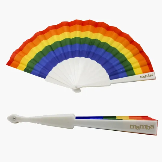 Rainbow Accordion Fan — view 2