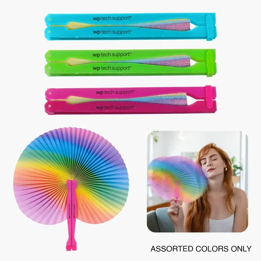 Rainbow Folding Fan
