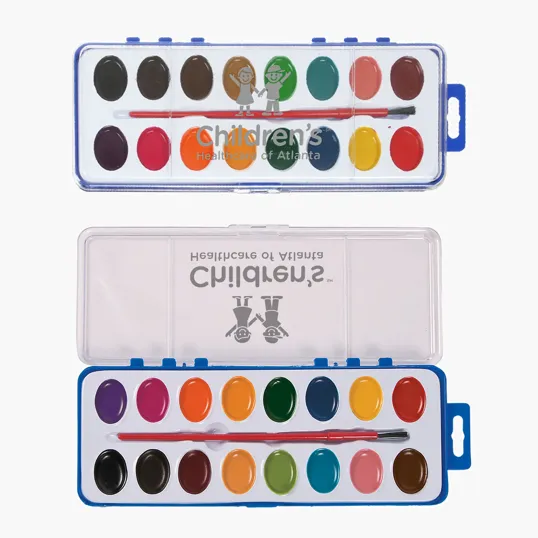 Watercolor Paint Set with 16 Colors and Paintbrush