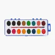 Watercolor Paint Set with 16 Colors and Paintbrush — view 2