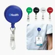 Badge Holder with Retractable Cord and Slide Pocket Clip — view 6
