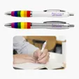Rainbow Grip Click Pen with Pocket Clip — view 3