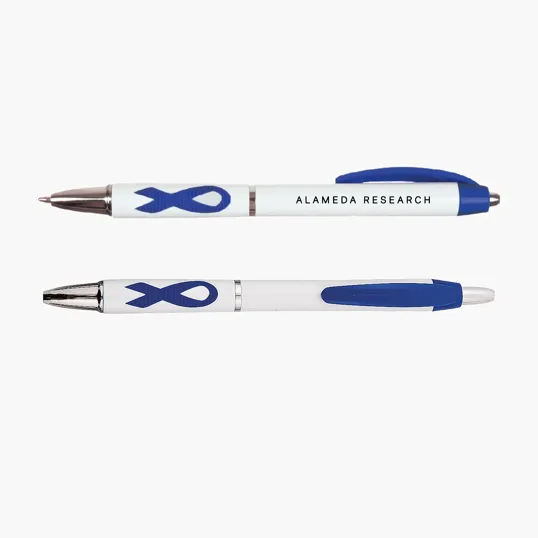 Ribbon Grip Click Pen with Pocket Clip — view 4