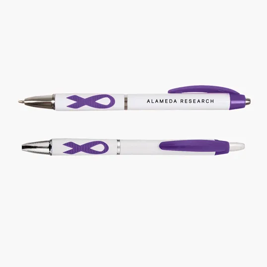 Ribbon Grip Click Pen with Pocket Clip — view 5