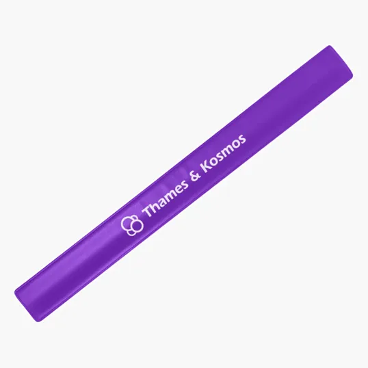 Matte Slap Bracelet Vinyl Wristband — view 3