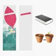 Plantable Bookmark with Seed Paper Leaf — view 2