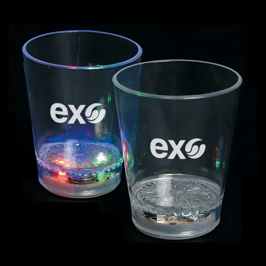 Flashing Shot Glass with Multicolor LED Lights