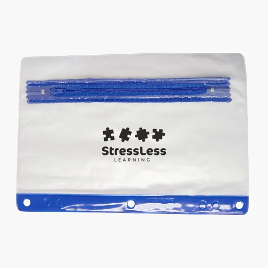 School Pouch with Zippered Closure and Binder Holes — view 3