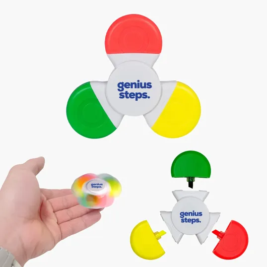 Spinner Highlighter with Fidget Spinner