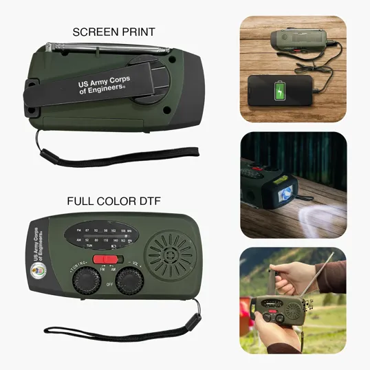 Emergency Radio Charger with LED Flashlight