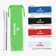 3pc Straw Kit with Cleaning Brush — view 3