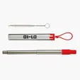 Collapsible Straw Set with Carrying Case
