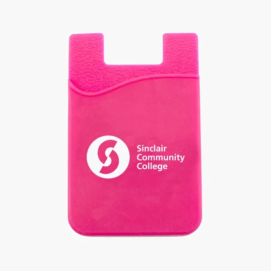 Silicone Phone Wallet with Adhesive Backing