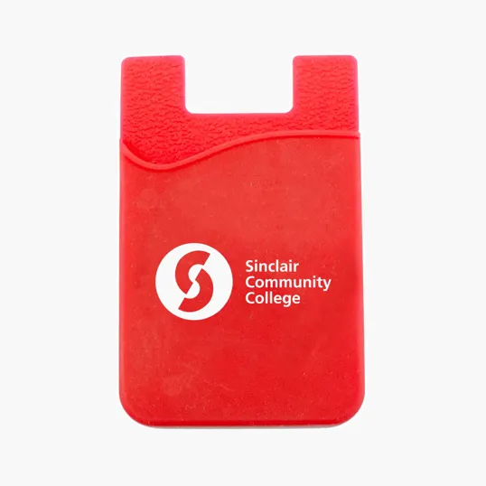 Silicone Phone Wallet with Adhesive Backing — view 2