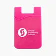 Silicone Phone Wallet with Adhesive Backing