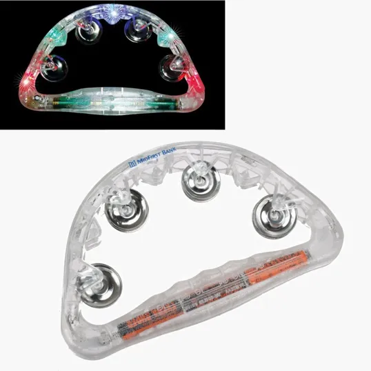 Flashing Tambourine with 3 Light Modes