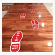 EZ STIK™ Footprints Floor Smooth Short-Term Decals