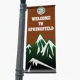Pole / Avenue Banners, 18 oz Weatherproof Scrim Vinyl