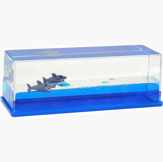 Shark Wave Liquid-Filled Paperweight — view 2