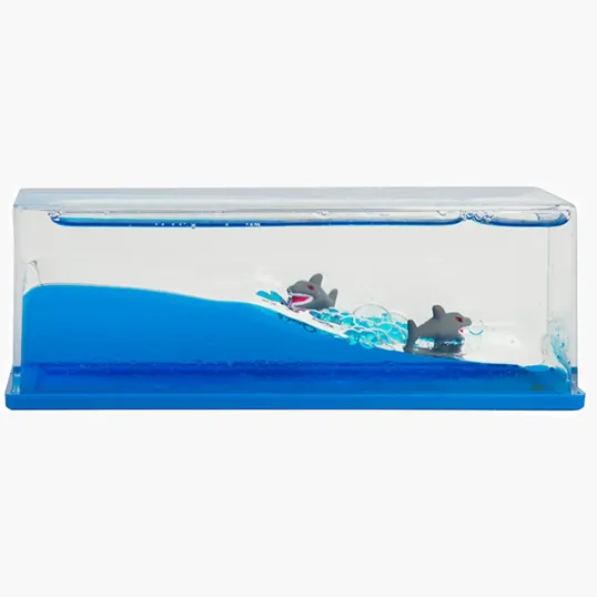 Shark Wave Liquid-Filled Paperweight — view 3