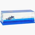 Shark Wave Liquid-Filled Paperweight — view 2