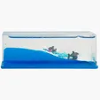 Shark Wave Liquid-Filled Paperweight — view 3