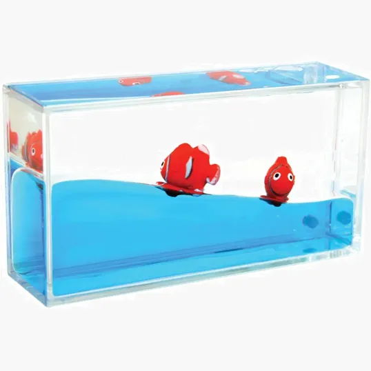 Mini Clownfish Liquid Wave Paperweight — view 3