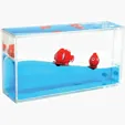 Mini Clownfish Liquid Wave Paperweight — view 3