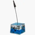 Liquid Wave Cube Memo Holder — view 2