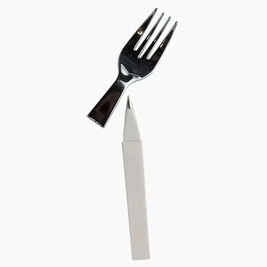 Fork Pen Ballpoint with Fork-Shaped Cap — view 4