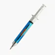 Ballpoint Clicker Syringe Pen