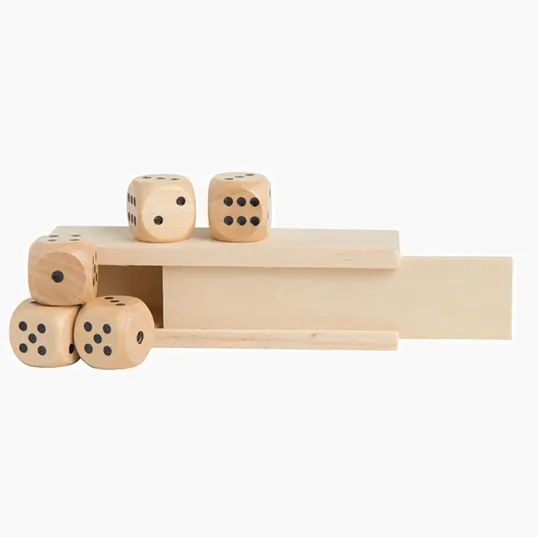 Wooden Dice in Box — view 5
