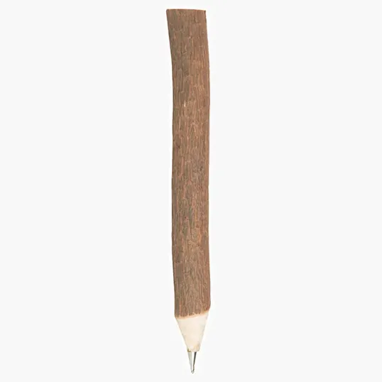 Wooden Twig Pen With Bark — view 4