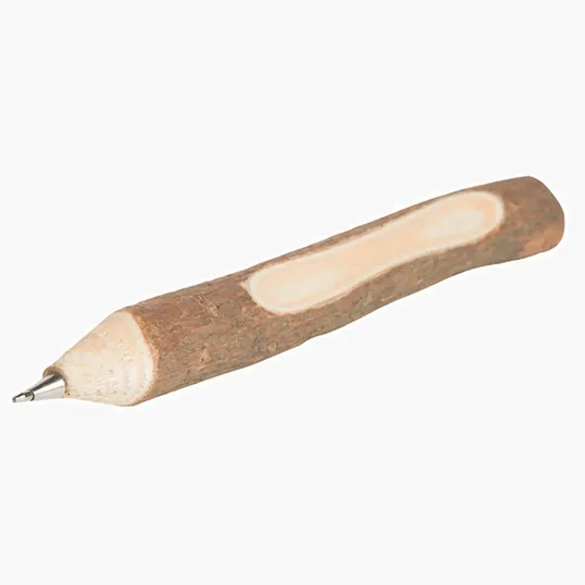 Wooden Twig Pen With Bark — view 5