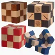 Wooden Elastic Cube Puzzle — view 3