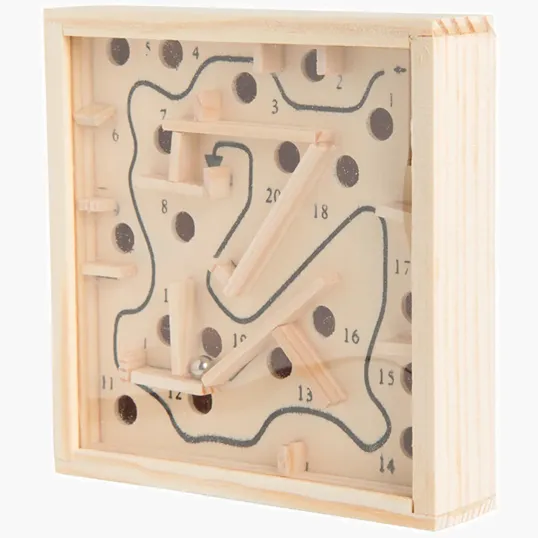 Wooden Maze Puzzle, 4.5" x 4.5" — view 7