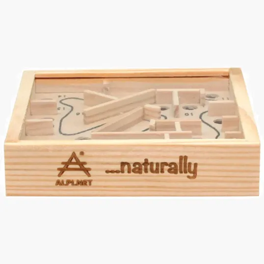 Wooden Maze Puzzle, 4.5" x 4.5" — view 2