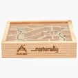 Wooden Maze Puzzle, 4.5" x 4.5" — view 2
