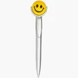 Smiley Squeeze Top Pen — view 2