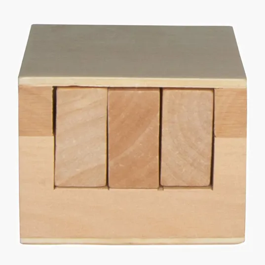Wooden Sliding Cube Puzzle — view 7
