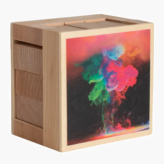 Wooden Sliding Cube Puzzle — view 4